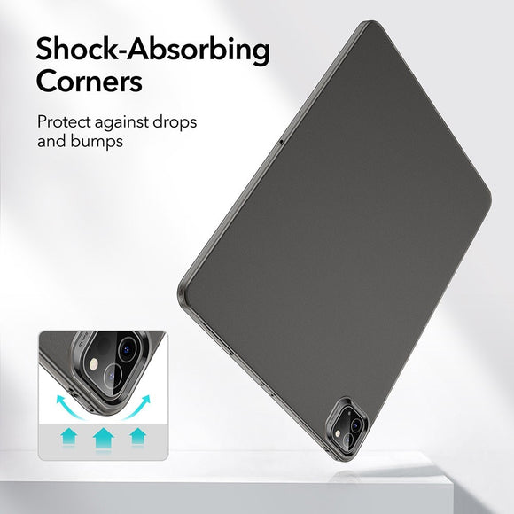 ESR iPad Pro 11" (2021) Flexibelt Plastik Bagside Cover - Sort