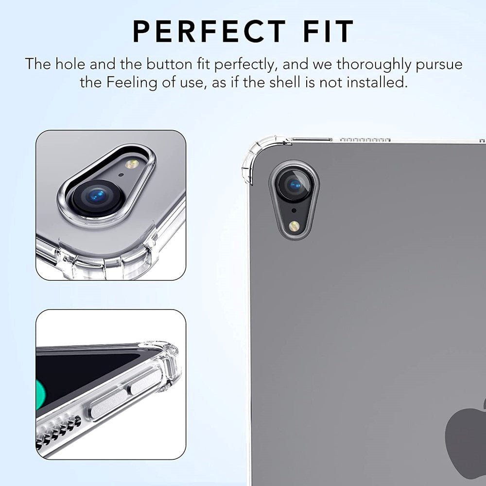 iPad Mini (2024 / 2021) Fleksibelt TPU Plastik Cover - Gennemsigtig