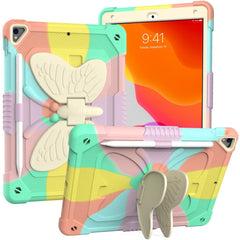 iPad 10.2" (2021 / 2020 / 2019) Børne cover - Butterfly Kickstand Cover - Regnbue V3