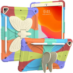 iPad 10.2" (2021 / 2020 / 2019) Børne cover - Butterfly Kickstand Cover - Regnbue V1