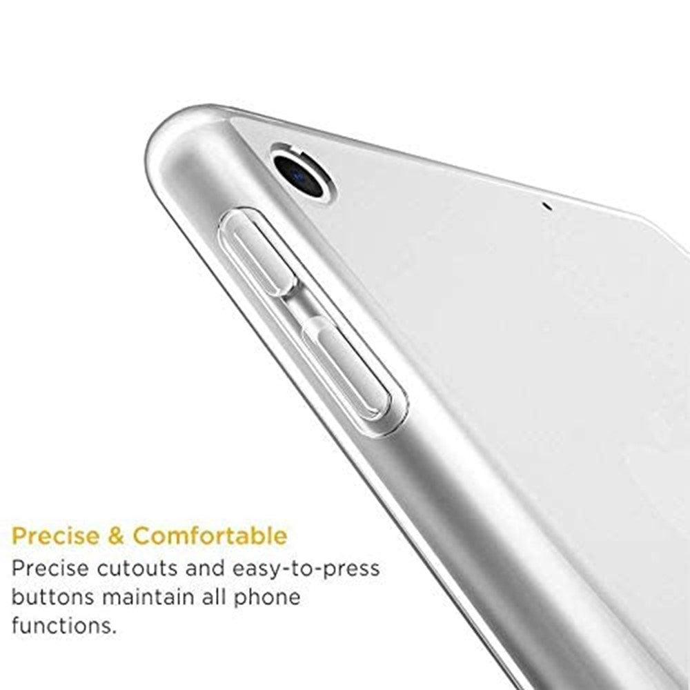 iPad 10.2" (2021 / 2020 / 2019) Fleksibelt TPU Plast Cover m. Skærmbeskyttelse - Gennemsigtig