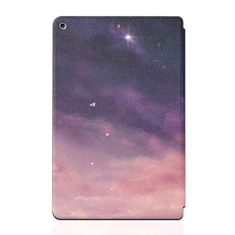 iPad 10.2" (2021 / 2020 / 2019) Tri-Fold Læder Cover m. Ståfunktion - Stjerne Drøm