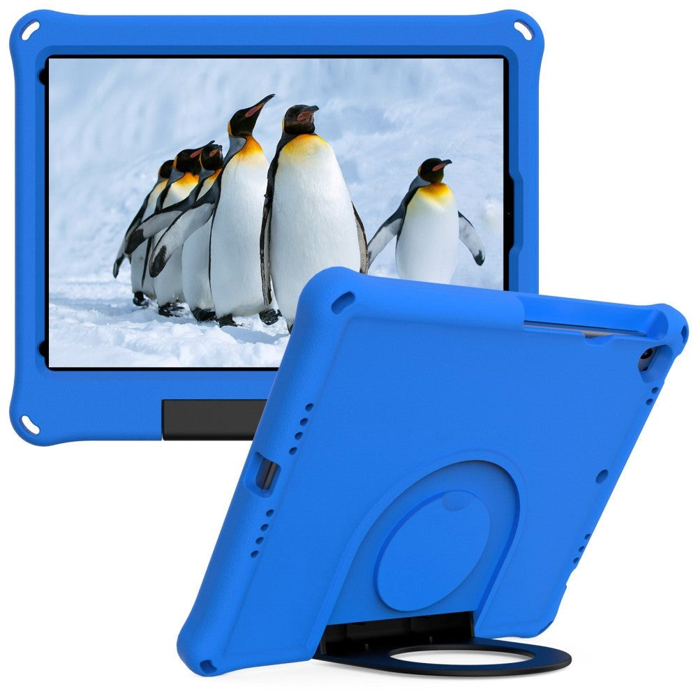 iPad 10.2" (2021 / 2020 / 2019) Børne Cover m. Ring Kickstand - Blå