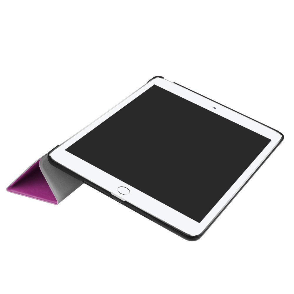 iPad (2018) / iPad (2017) Tri-Fold Læder Etui Lilla