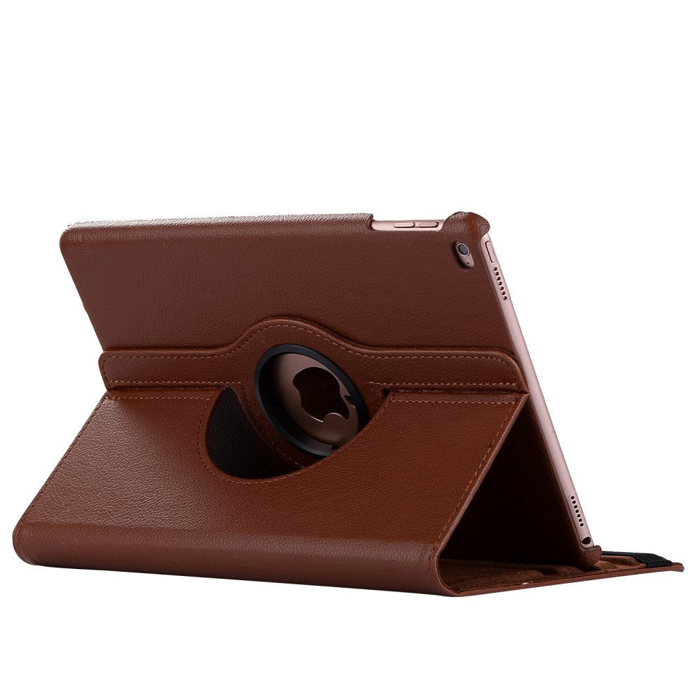 iPad (2018) / iPad (2017) Læder Etui m. 360 Graders Ståfunktion Brun