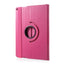 iPad 9.7 (2018-2017) / iPad Air / iPad Air 2 Litchi Læder Cover m. 360 Graders Ståfunktion - Pink