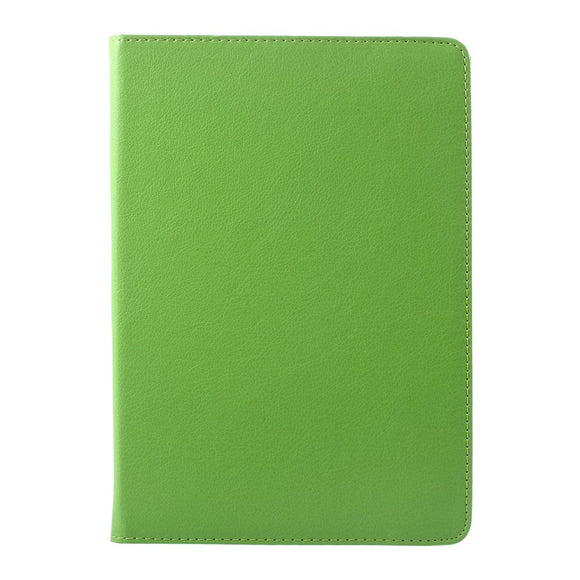 iPad 9.7 (2018-2017) / iPad Air / iPad Air 2 Litchi Læder Cover m. 360 Graders Ståfunktion - Grøn