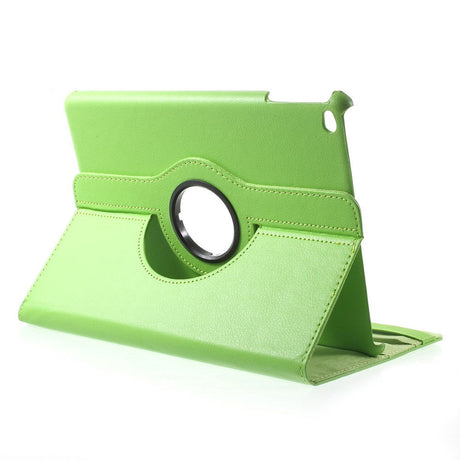 iPad 9.7 (2018-2017) / iPad Air / iPad Air 2 Litchi Læder Cover m. 360 Graders Ståfunktion - Grøn