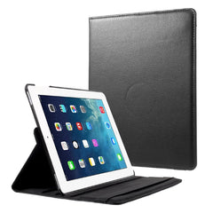 EIDERWOOD iPad 4 / 3 / 2 Kunstlæder Flip Cover m. Elastik & Roterbar Funktion - Sort