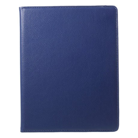 EIDERWOOD iPad 4 / 3 / 2 Kunstlæder Flip Cover m. Elastik & Roterbar Funktion - Blå