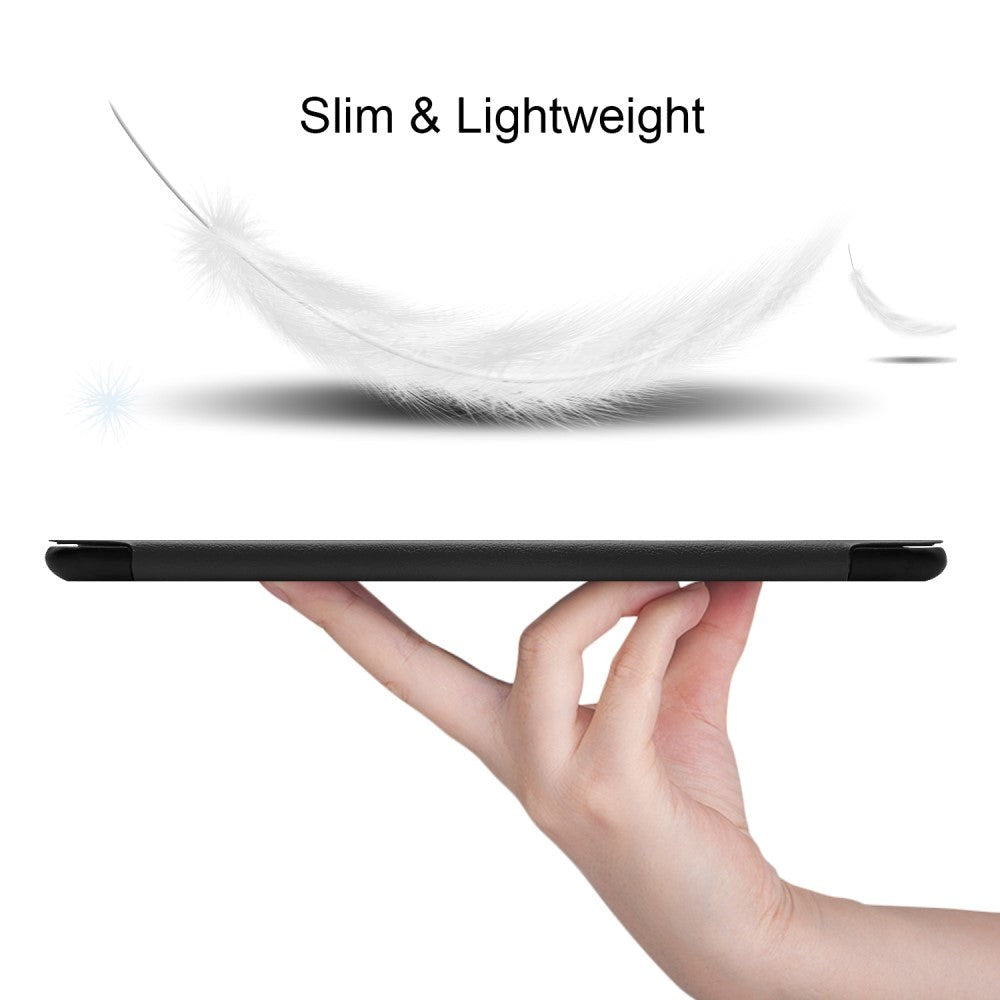Samsung Galaxy Tab A 10.1" (2019) Foldbart Læder Cover m. Ståfunktion - Sort