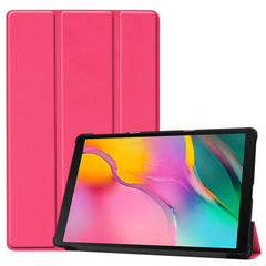 Samsung Galaxy Tab A 10.1" (2019) Foldbart Læder Cover m. Ståfunktion - Pink