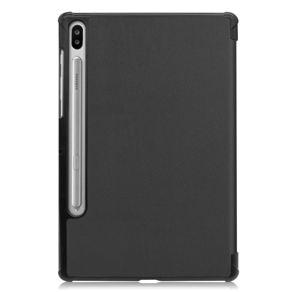 Samsung Galaxy Tab S6 Cover m. Ståfunktion & Vågeblus - Sort