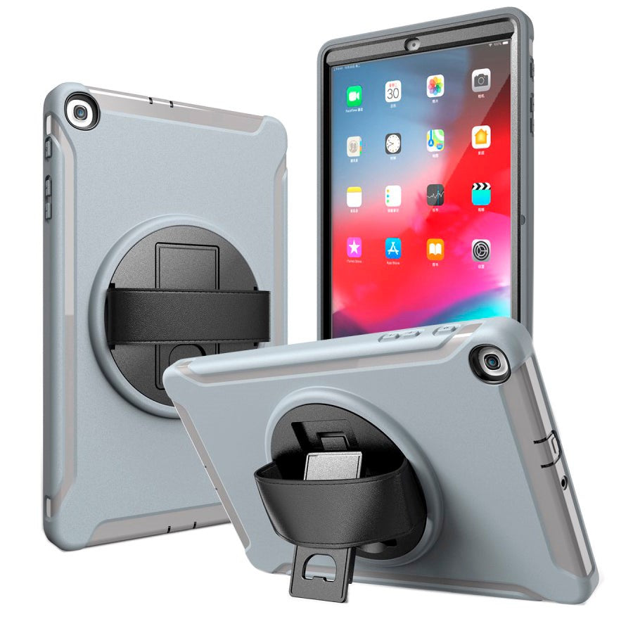 Samsung Galaxy Tab A 10.1 (2019) Håndværker Cover m. Håndholder - Grå