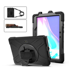 Samsung Galaxy Tab Active Pro / 4 Pro Håndværker Cover m. 360⁰ Fod & Skulderstrop - Sort