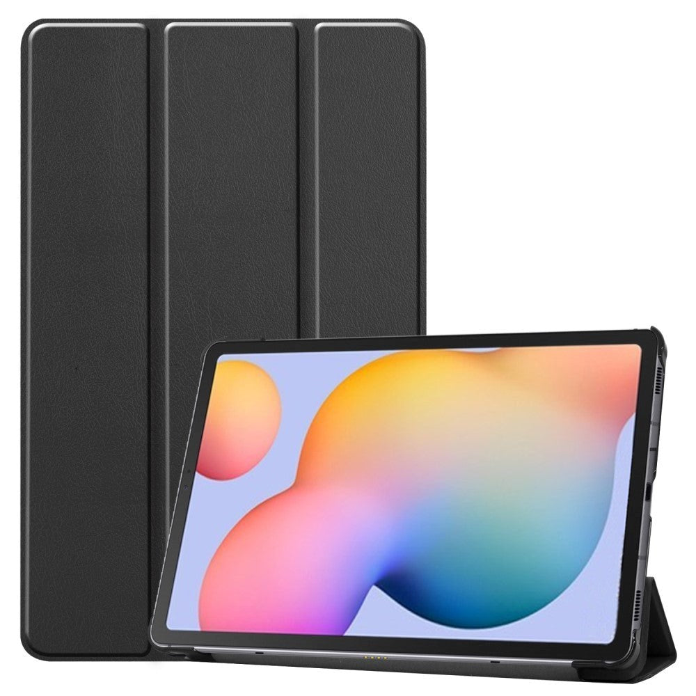 Samsung Galaxy Tab S6 Lite (2020-2024) Læder Cover m. Tri-Fold - Sort