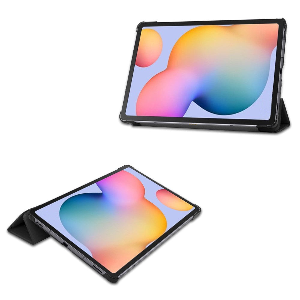 Samsung Galaxy Tab S6 Lite (2020-2024) Læder Cover m. Tri-Fold - Sort