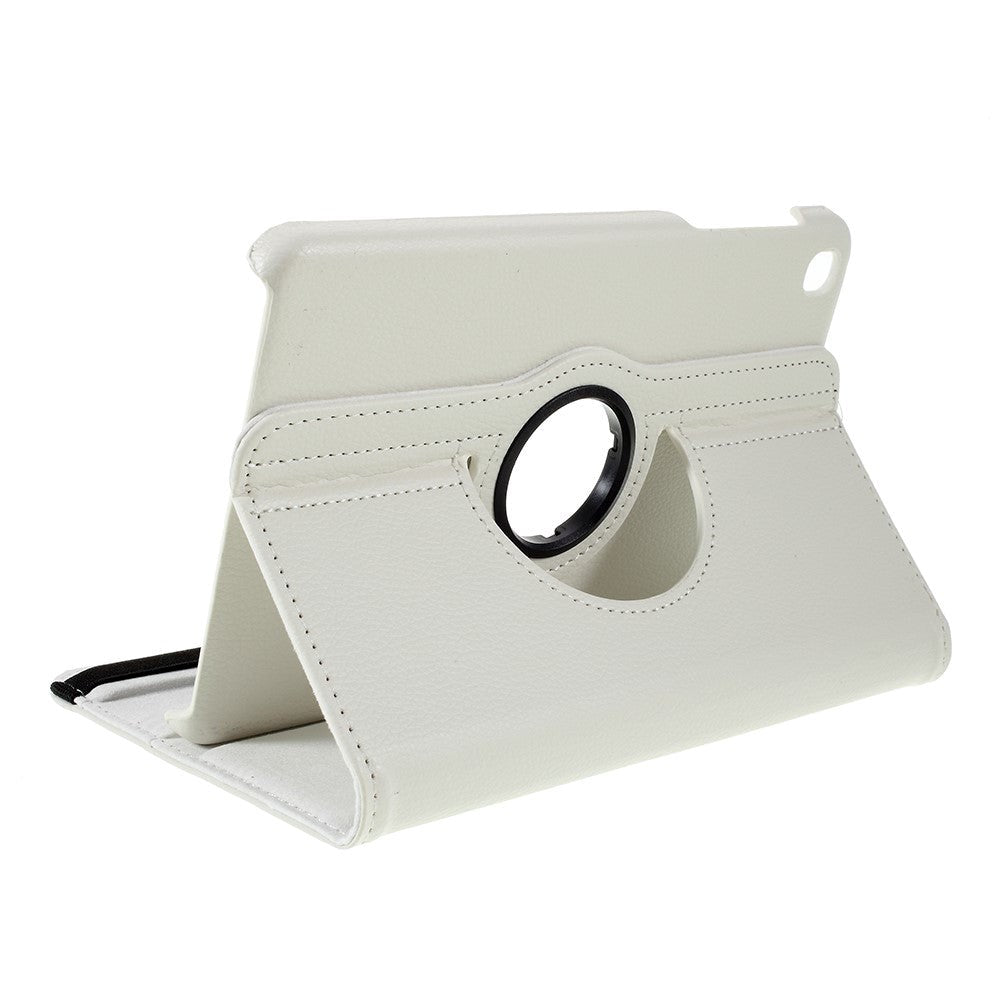 Samsung Galaxy Tab A 8.4 (2020) Litchi Læder Cover m. 360 Graders Ståfunktion - Hvid