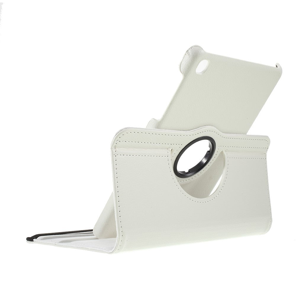 Samsung Galaxy Tab A 8.4 (2020) Litchi Læder Cover m. 360 Graders Ståfunktion - Hvid