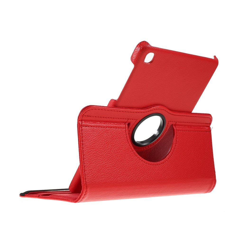 Samsung Galaxy Tab A 8.4 (2020) Litchi Læder Cover m. 360 Graders Ståfunktion - Rød