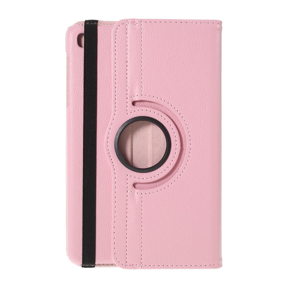 Samsung Galaxy Tab A 8.4 (2020) Litchi Læder Cover m. 360 Graders Ståfunktion - Lyserød