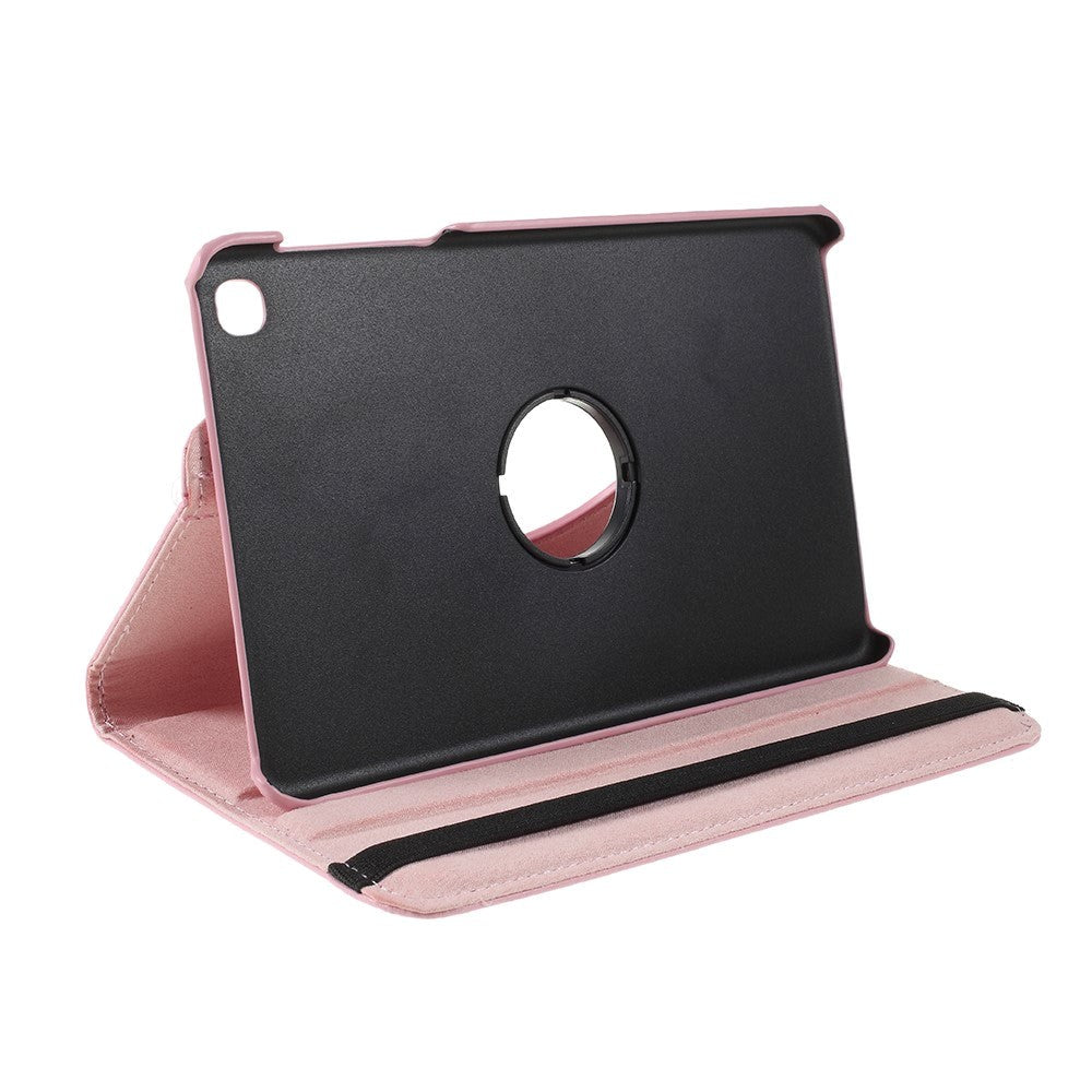 Samsung Galaxy Tab A 8.4 (2020) Litchi Læder Cover m. 360 Graders Ståfunktion - Lyserød