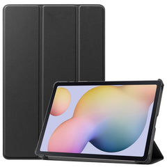 Samsung Galaxy Tab S8 / S7 Tri-Fold Læder Cover - Sort