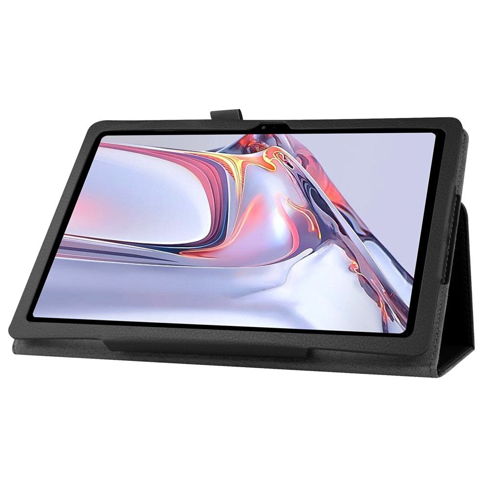 Samsung Galaxy Tab A7 10.4" (2022 / 2020) EIDERWOOD Litchi Tablet Cover m. Ståfunktion - Sort