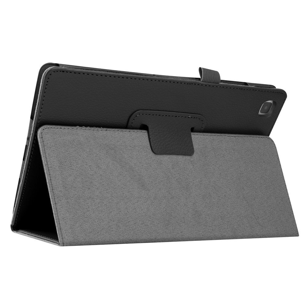 Samsung Galaxy Tab A7 10.4" (2022 / 2020) EIDERWOOD Litchi Tablet Cover m. Ståfunktion - Sort