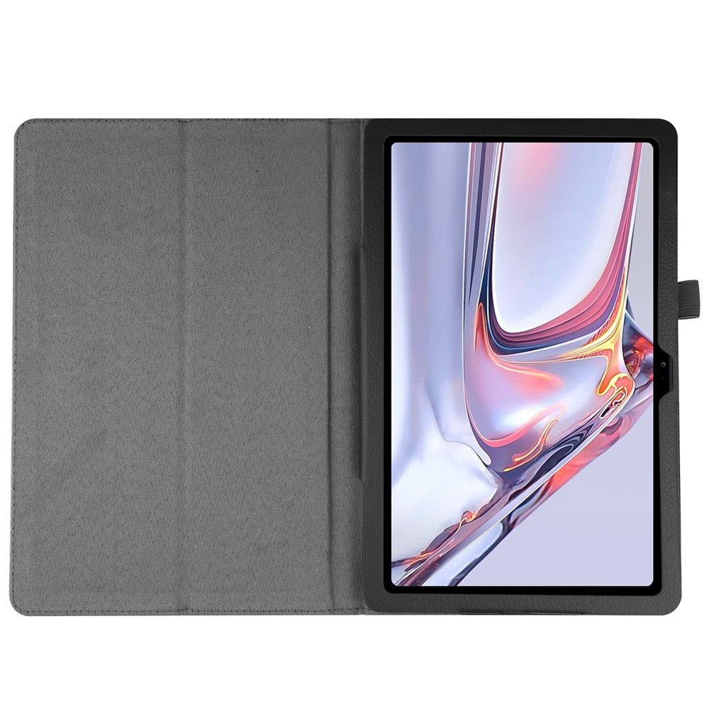 Samsung Galaxy Tab A7 10.4" (2022 / 2020) EIDERWOOD Litchi Tablet Cover m. Ståfunktion - Sort