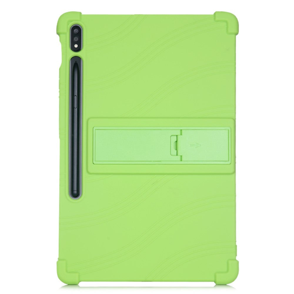 Samsung Galaxy Tab S8 Plus / S7 Plus 12.4" Silikone Cover m. Kickstand - Grøn
