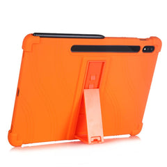 Samsung Galaxy Tab S8 Plus / S7 Plus 12.4" Silikone Cover m. Kickstand - Orange