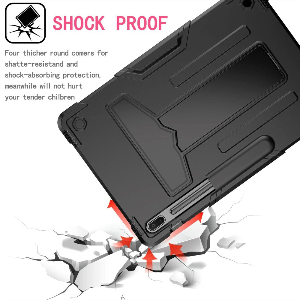 Samsung Galaxy Tab S7 FE Håndværker Cover m. Kickstand - Sort