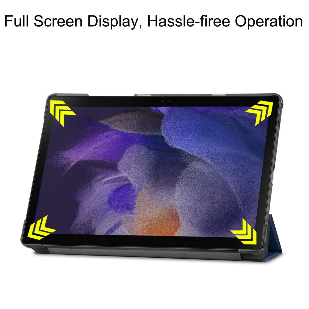 Samsung Galaxy Tab A8 10.5" Tri-Fold Læder Cover - Blå