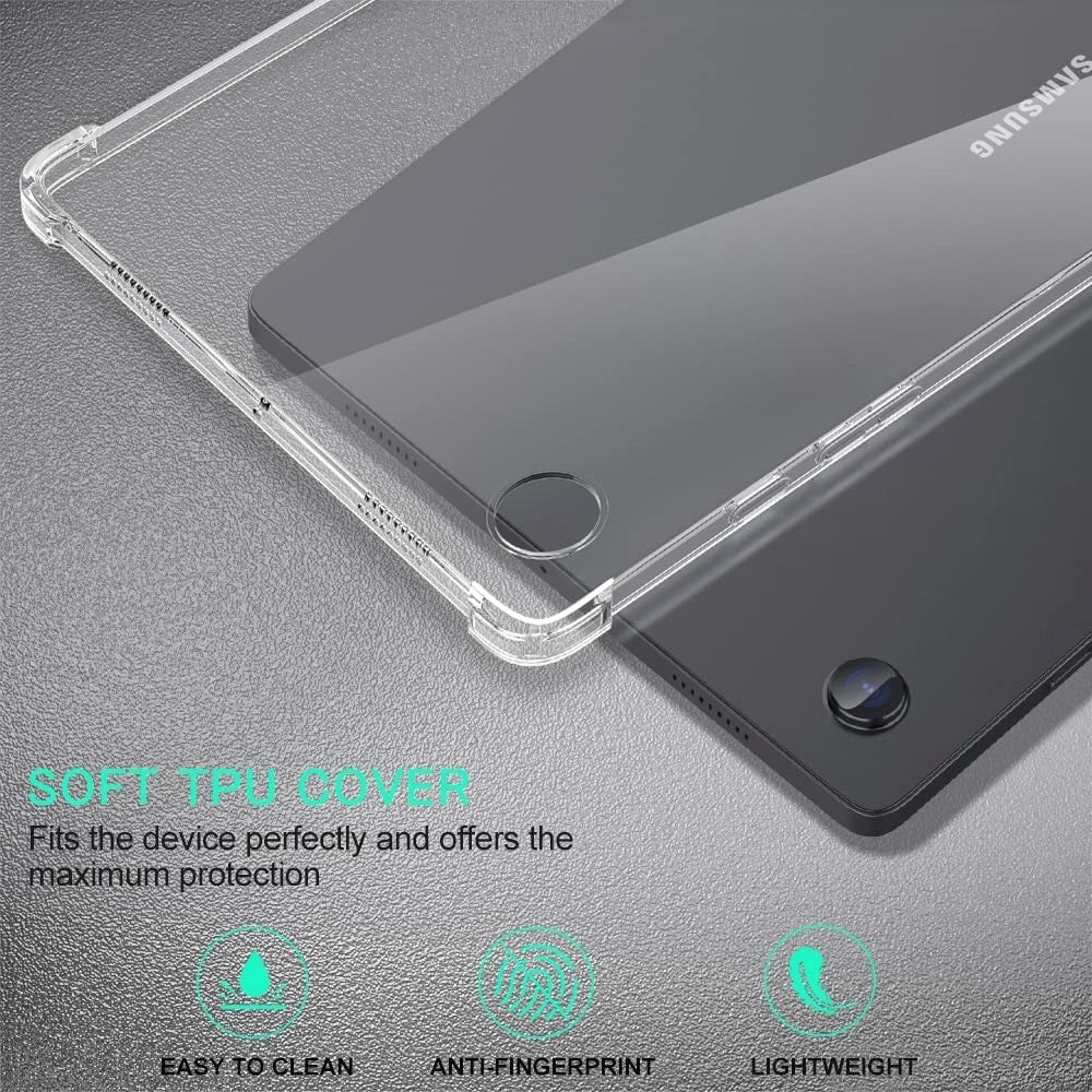Samsung Galaxy Tab A8 10.5" (2021) Fleksibelt TPU Plastik Cover - Gennemsigtig