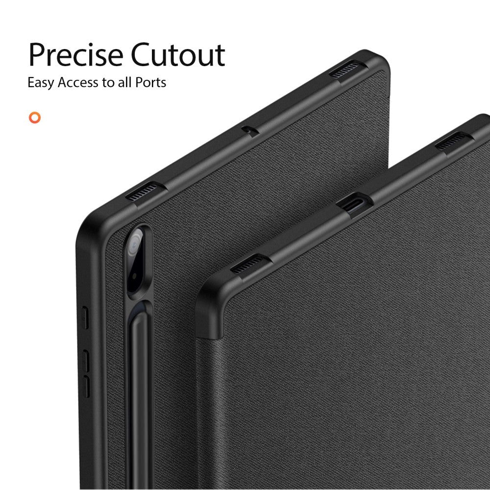 Samsung Galaxy Tab S8 Plus / S7 Plus 12.4" DUX DUCIS DOMO Series Cover m. Pen Holder - Sort