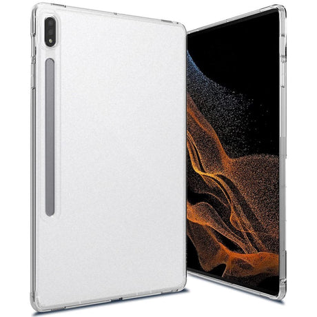 Samsung Galaxy Tab S8 Ultra Fleksibelt Bagside Cover - Mat Gennemsigtig