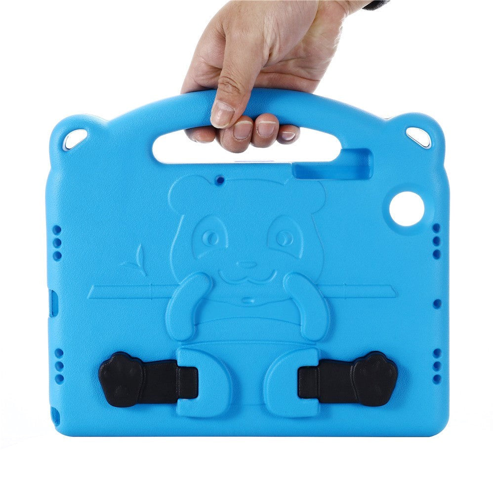 Samsung Galaxy Tab A8 10.5" (2021) Børne Cover - Panda Kickstand Cover - Blå