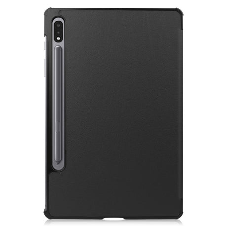 EIDERWOOD Samsung Galaxy Tab S8 Kunstlæder Trifold Flip Cover - Sort