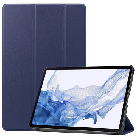 EIDERWOOD Samsung Galaxy Tab S8 Kunstlæder Trifold Flip Cover - Blå