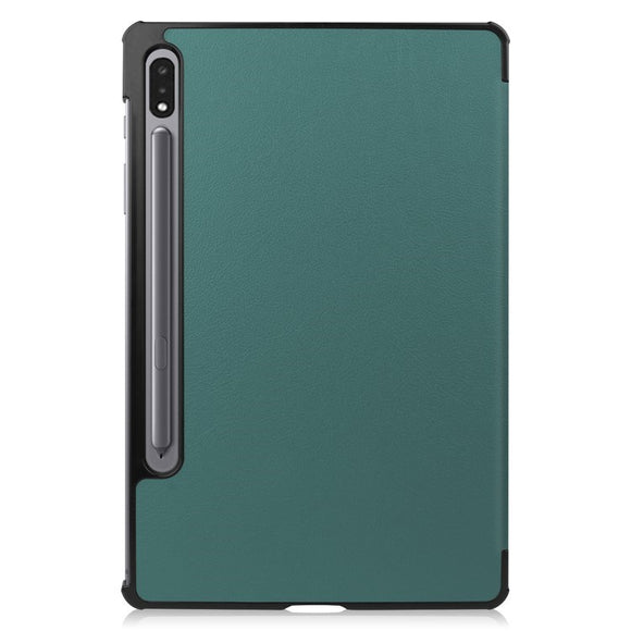 EIDERWOOD Samsung Galaxy Tab S8 Kunstlæder Trifold Flip Cover - Grøn