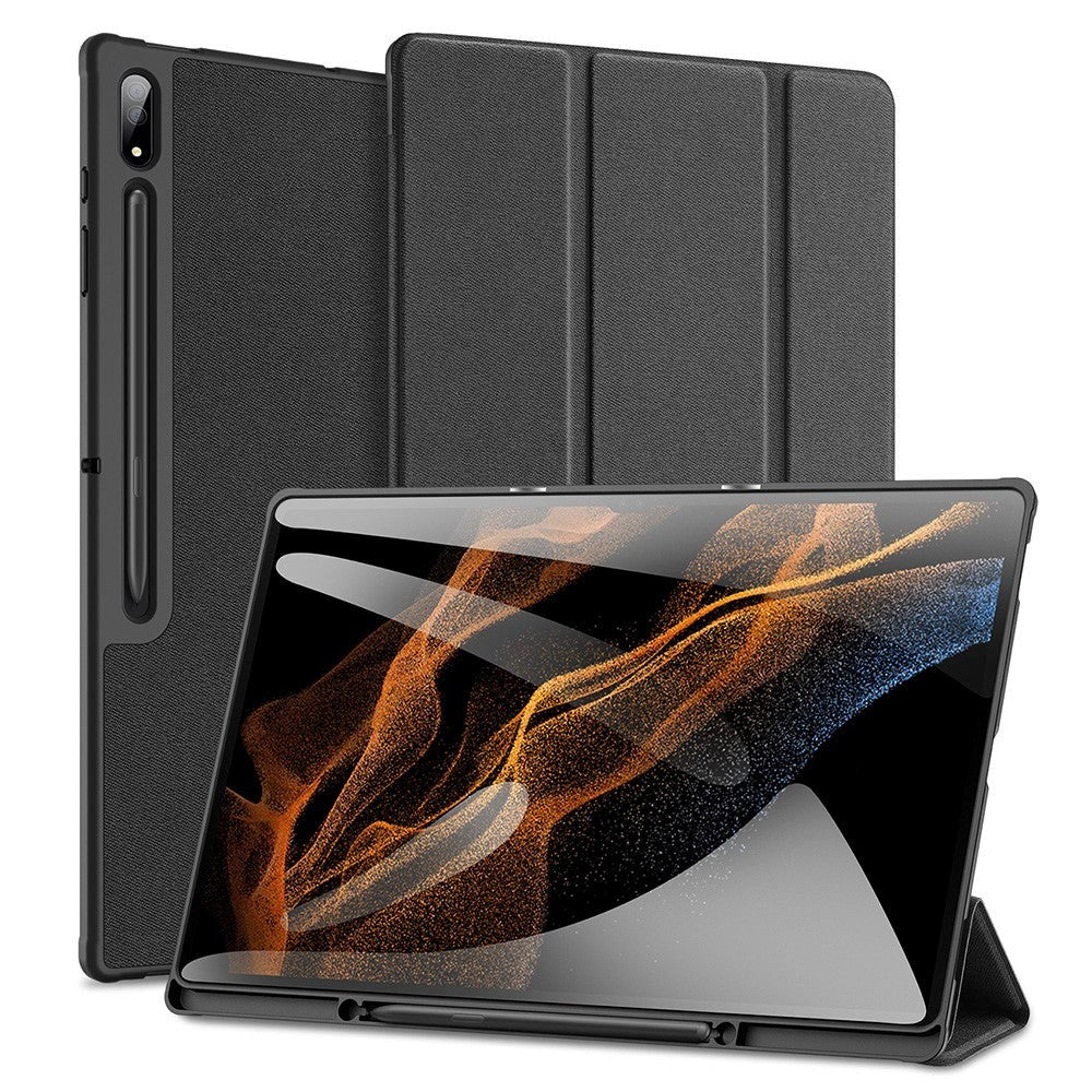 Samsung Galaxy Tab S8 Ultra DUX DUCIS DOMO Series Cover m. Pen Holder - Sort