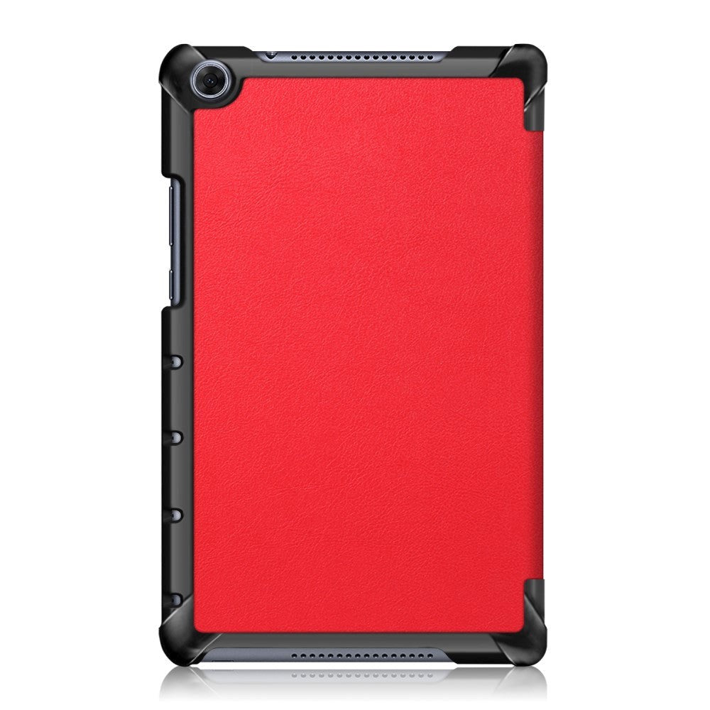 Huawei MediaPad M5 Lite 8 Tri-Fold Læder Cover Rød