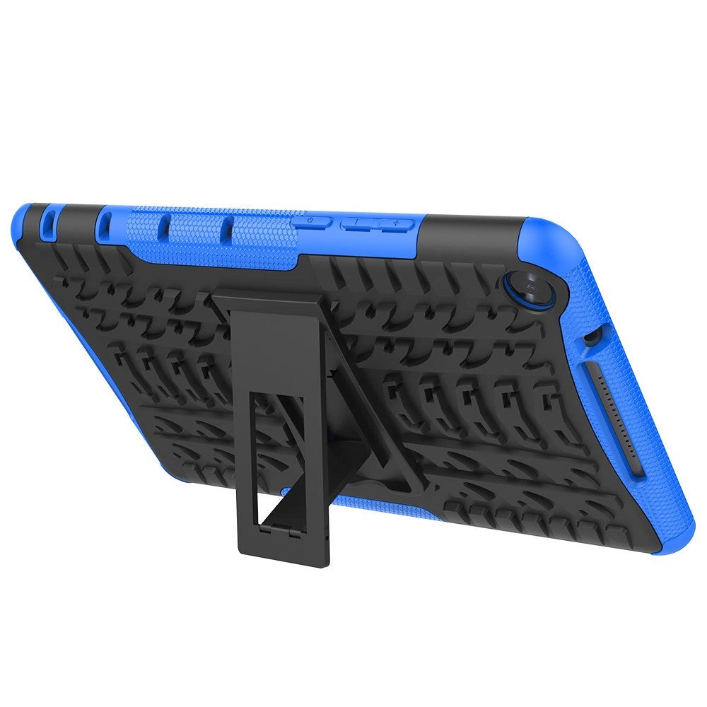 Huawei MediaPad M5 Lite 8 Håndværker Cover - Slim 2-in-1 Cover - Sort / Blå