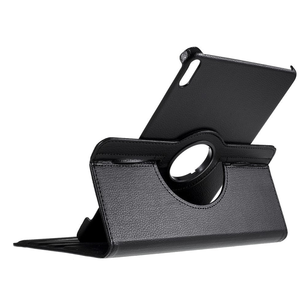 Huawei MatePad Pro 10.8" Klassisk Læder Cover m. 360⁰ Ståfunktion - Sort