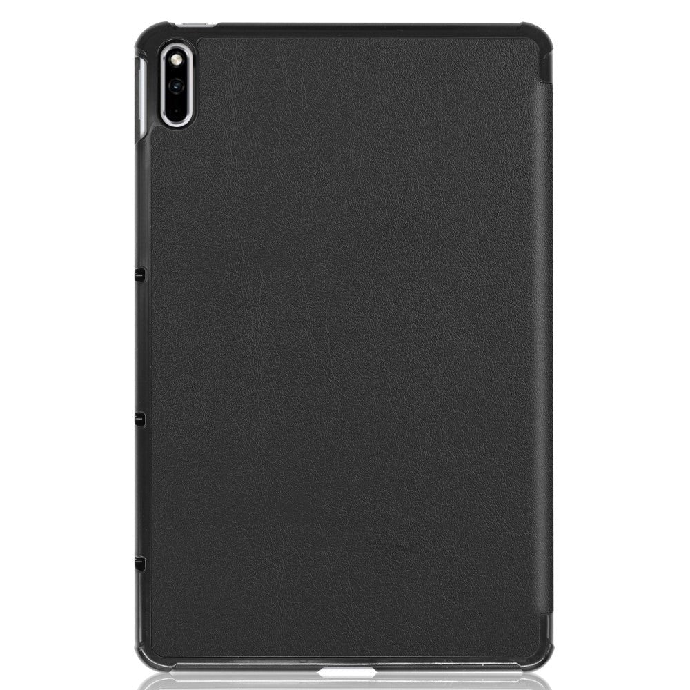 Huawei MatePad 10.4 Tri-Fold Læder Cover V2 - Sort