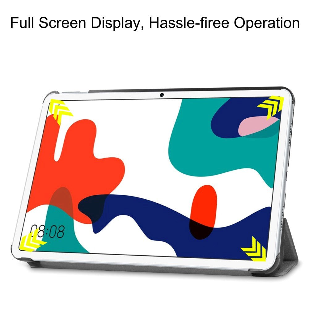 Huawei MatePad 10.4 Tri-Fold Læder Cover V2 - Grå