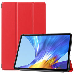Huawei MatePad 10.4 Tri-Fold Læder Cover - Rød