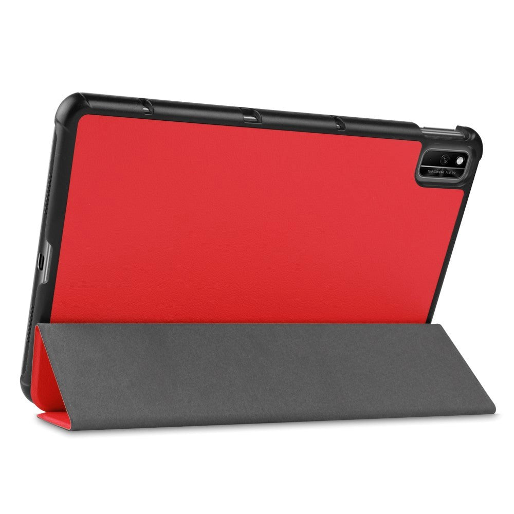 Huawei MatePad 10.4 Tri-Fold Læder Cover - Rød