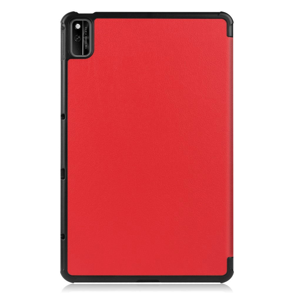Huawei MatePad 10.4 Tri-Fold Læder Cover - Rød